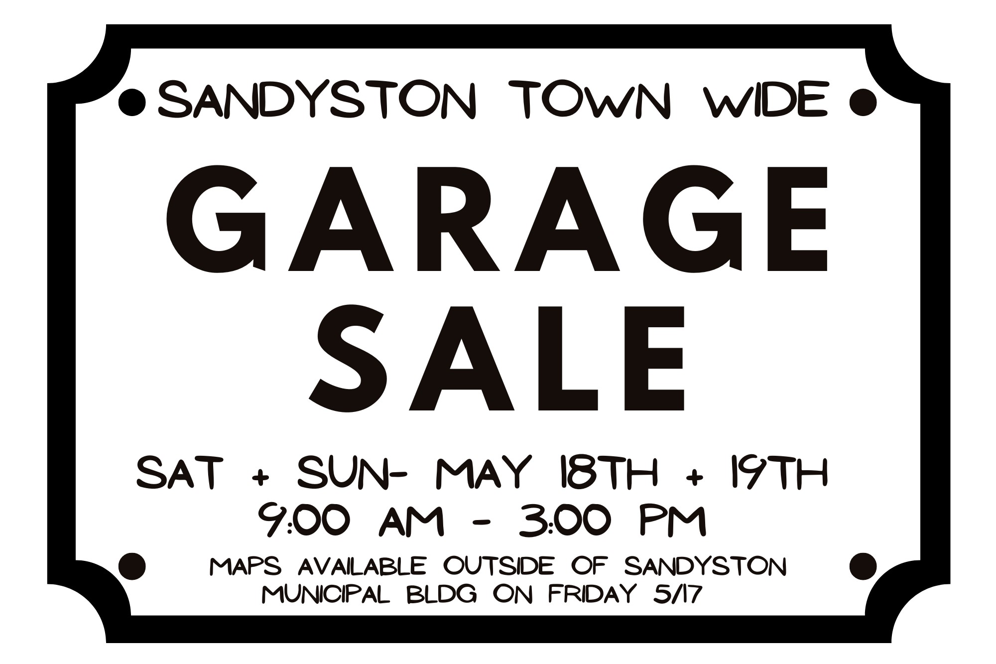 town wide garage sale 2024
